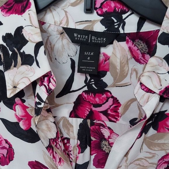 White House Black Market silk shirt - Picture 2 of 2